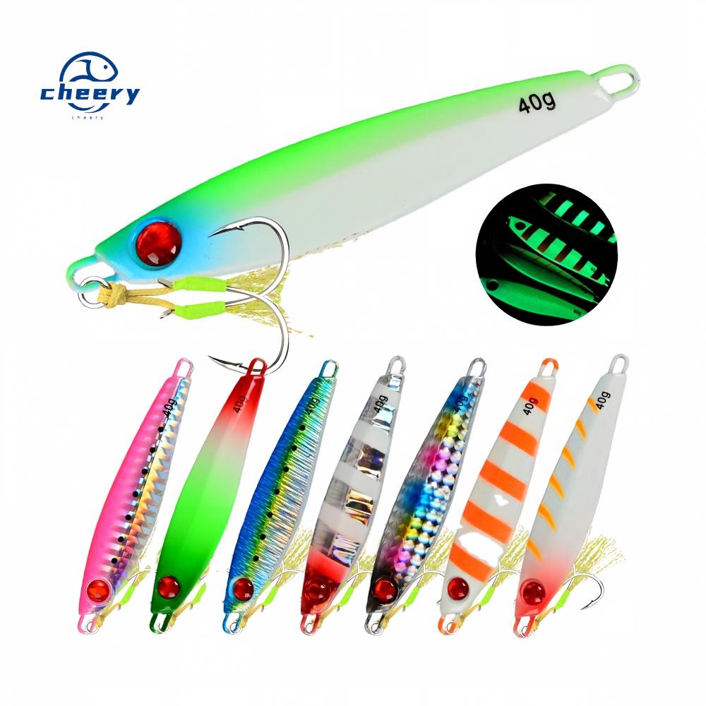CHEERY Lure Red-Eye Small Metal Jig Artificial Hard Bait Spanish Mackerel Black Bass 20g 30g 40g with Hook Stock Wholesale – Hard Lure – view 1