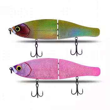 CHEERY 200mm 240mm Multi-segment Large Swimbait Quick Stop 360-degree U-turn Escaping Action Japanese-style Stainless Fish – Hard Lure – view 4