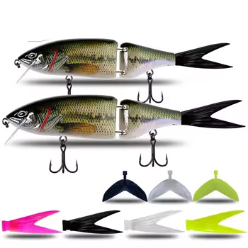 Lure Fishing Bait Floating Multi-segment Swimbait Stainless Steel 185mm 70g / 220mm 115g Bass Artificial Hard Bait – Hard Lure – view 1