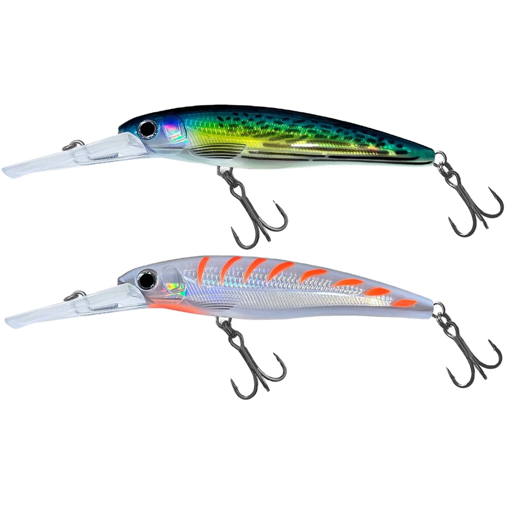 Sea Fishing Trolling Artificial Hard Bait Floating Stainless Steel 140mm 160mm 180mm Minnow Lure Southern Oil Green – Hard Lure – view 1