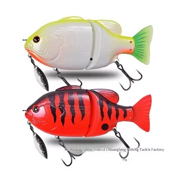 Plastic Artificial Hard Bait Lure Multi-segment Simulation Bait Freshwater Bass Floating 140mm/120mm – Hard Lure – view 2