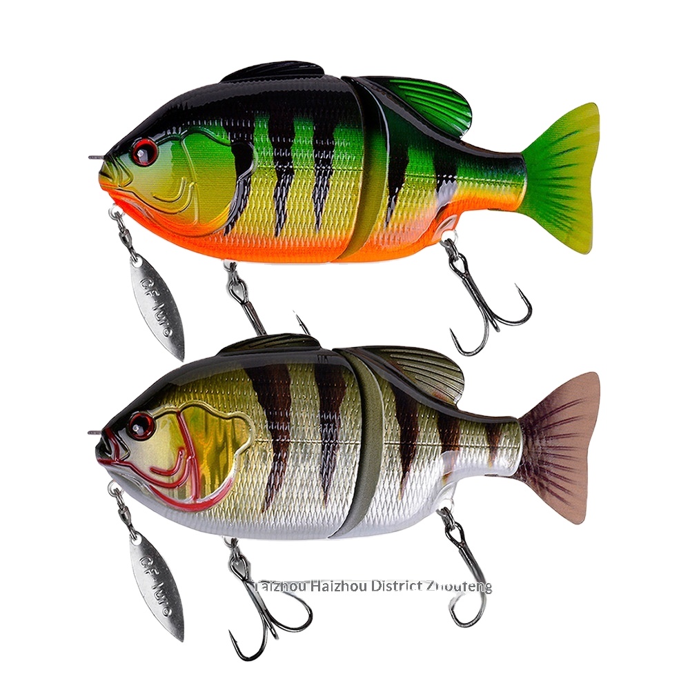 Plastic Artificial Hard Bait Lure Multi-segment Simulation Bait Freshwater Bass Floating 140mm/120mm – Hard Lure – view 4