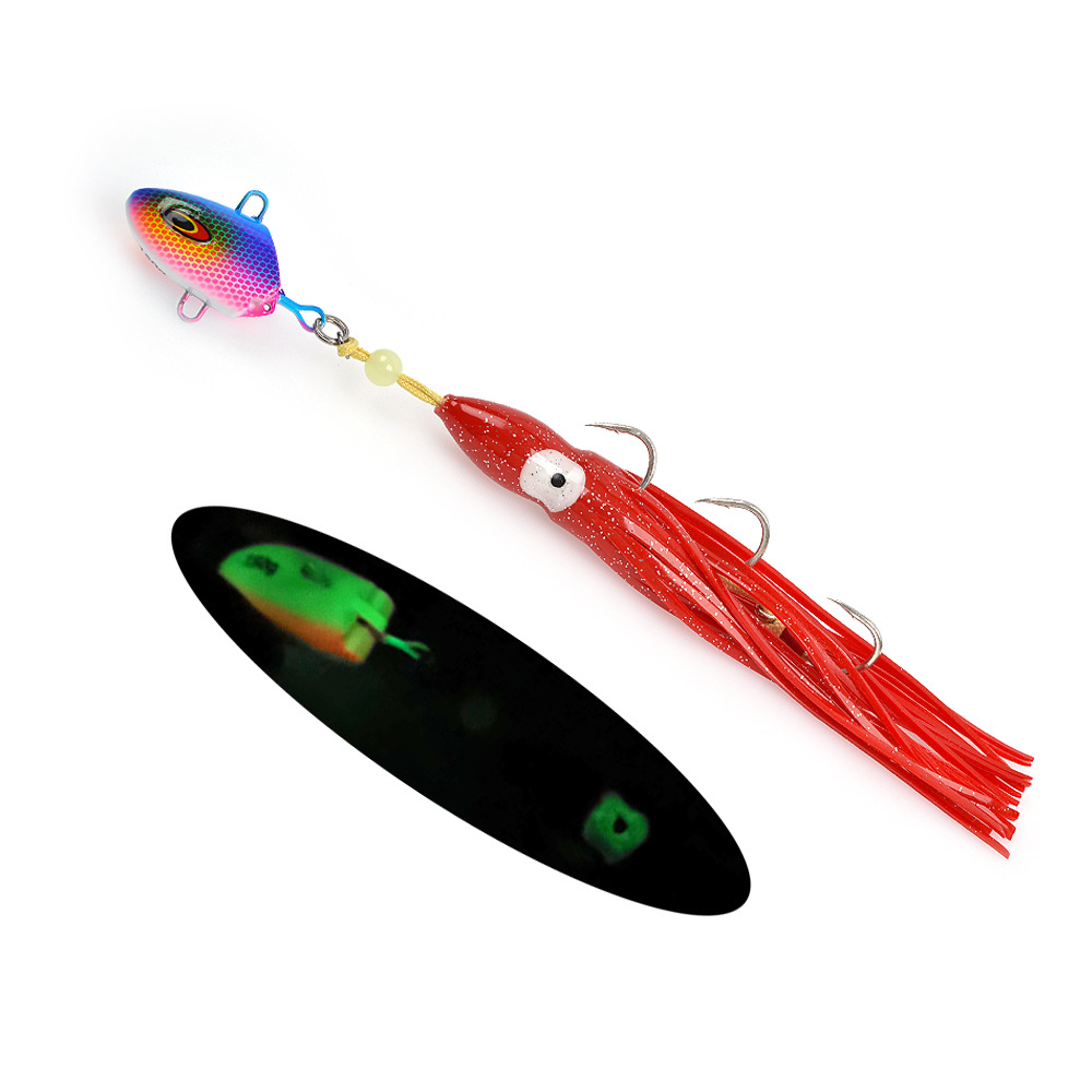 Deep-Sea Boat Fishing Artificial Hard Bait Metal Jig Slow-Rolling Luminous 100g-300g With Hooks – Hard Lure – view 5