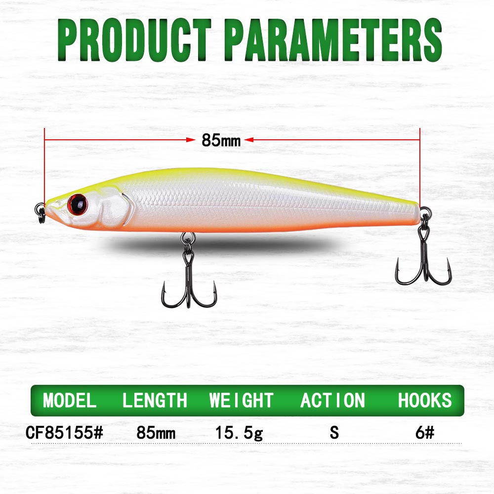 Trembling Lead Lure ABS Fishing Bait 85mm 155g Long-Cast With Hooks for Snakehead Bass Mandarin Fish Sucker Fish – Hard Lure – view 5
