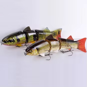 Lure Multi-segment Swimbait Submersible Soft-tail Stainless Steel 215mm 155g Bionic Fishing Lure Hooks Accepting – Hard Lure – view 4