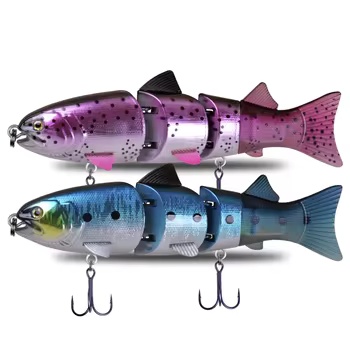 Lure Multi-segment Swimbait Submersible Soft-tail Stainless Steel 215mm 155g Bionic Fishing Lure Hooks Accepting – Hard Lure – view 2