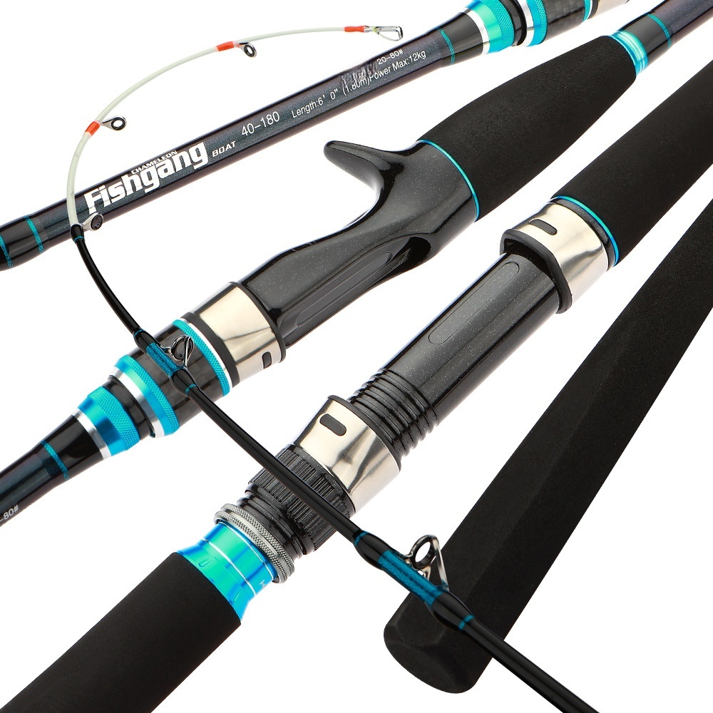 Ginkgo Boat Fishing Lure Rod with Luminous Solid Tip for Slow Jigging Octopus Target Species Marine Use – Fishing Rod – view 1