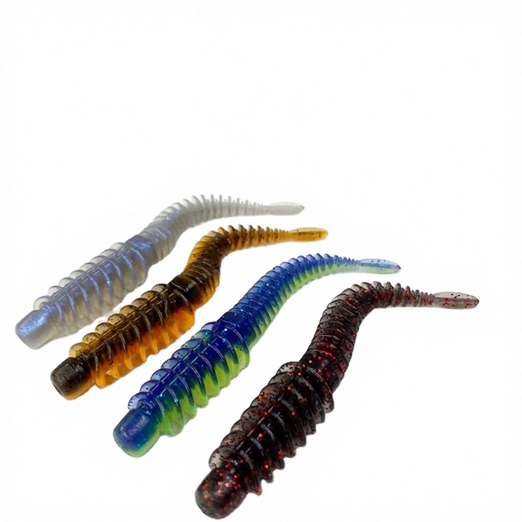 Lure Floating Anti-thread Needle Tail Stainless Steel Soft Bait Light Smell Dance Worm Inverted Fishing Ned Black Pit Fish – Soft Lure – view 1