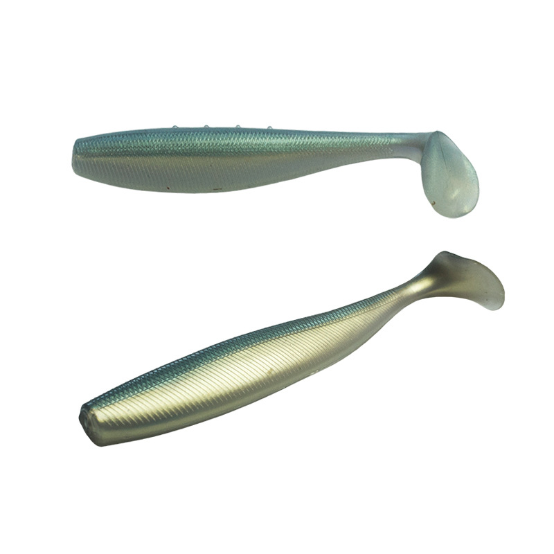 Foreign Trade 18.5cm/35g Super Large T-tail Fish 1 Piece Stainless Steel Simulation Sinking Lure Soft Bait Sea Fishing Lure – Soft Lure – view 3