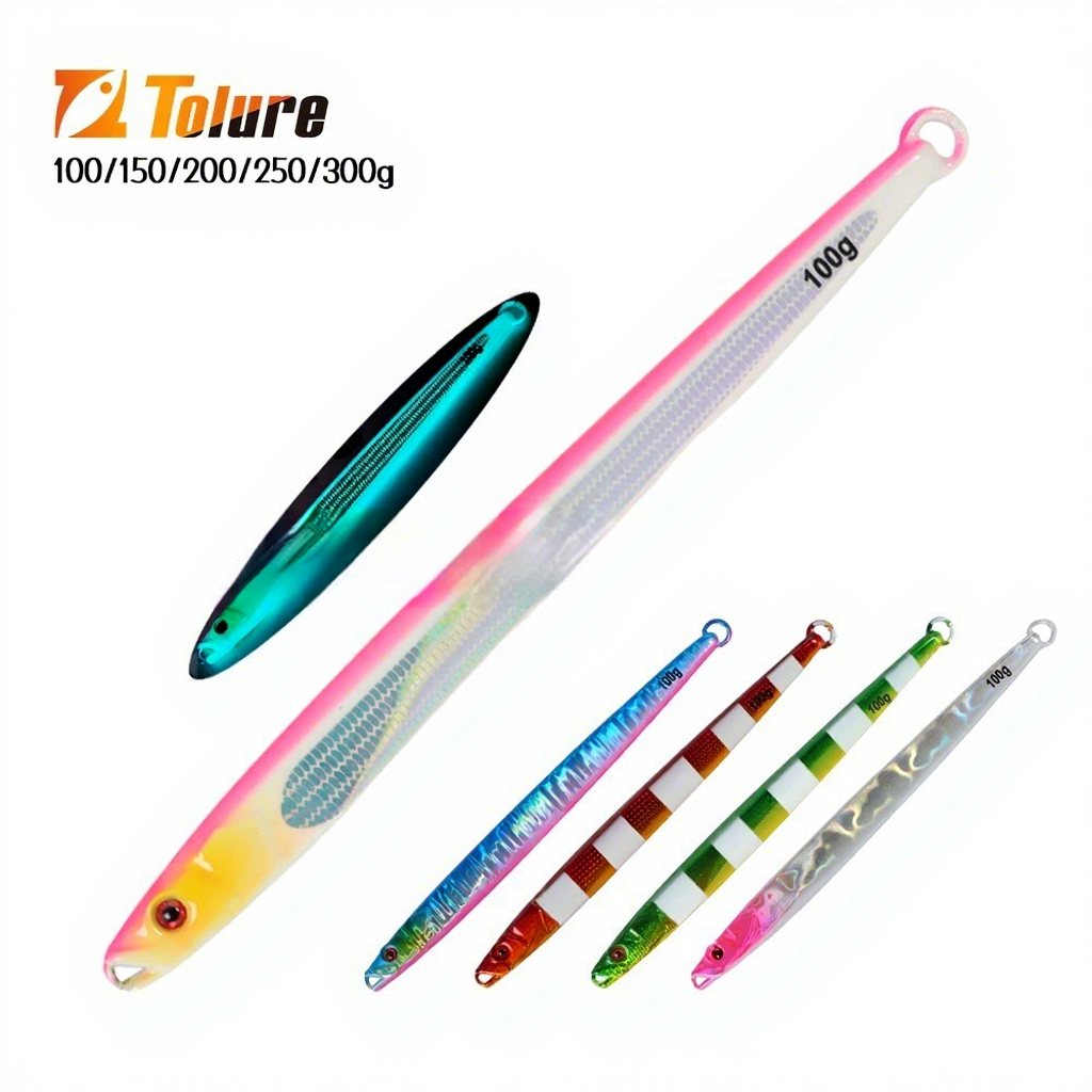 Luminous Laser Lead Sea Fishing Boat Fishing Spanish Mackerel Lure Bait Without Hooks 100g-300g – Hard Lure – view 5