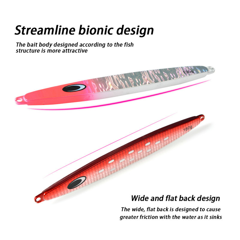 New Arrival 3D Printed Natural Style Artificial Hard Bait Lead Fish Lure Boat Fishing Tuna 130/160/180g Without Hooks Wholesale – Hard Lure – view 4