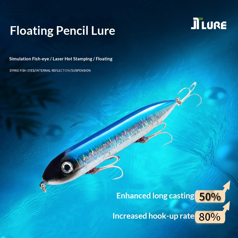 125mm/265g Long-Distance Lure Floating Pencil Lifelike Fish Surface Artificial Hard Bait Stainless Steel Hooks Factory Wholesale – Hard Lure – view 5