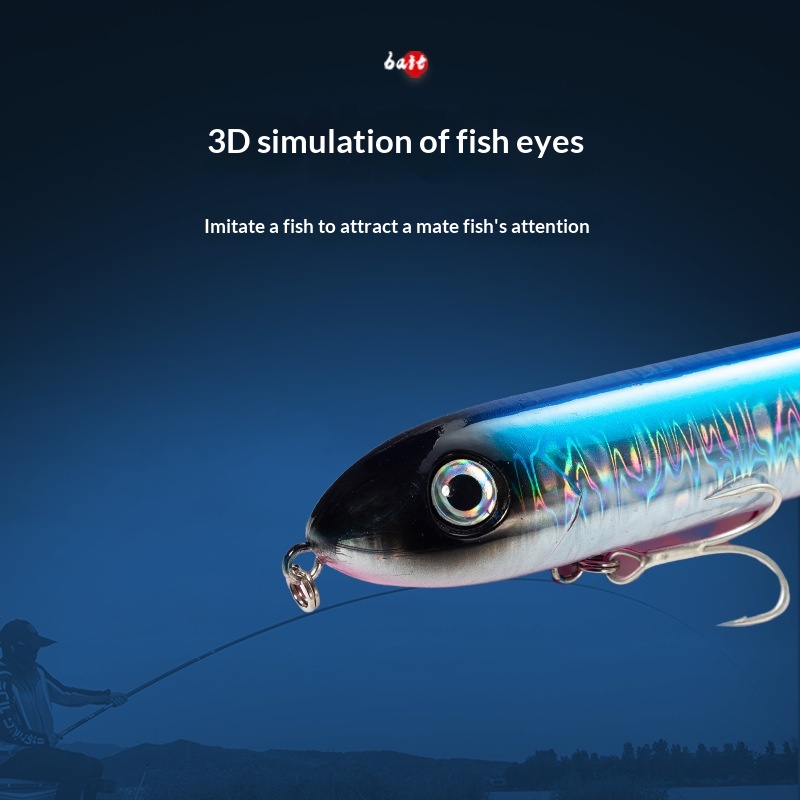 125mm/265g Long-Distance Lure Floating Pencil Lifelike Fish Surface Artificial Hard Bait Stainless Steel Hooks Factory Wholesale – Hard Lure – view 4