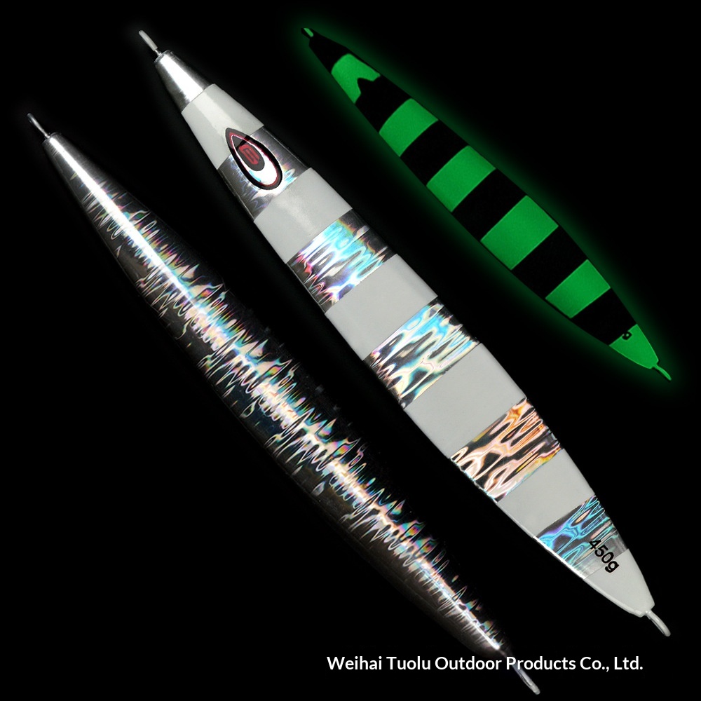 270g 350g 450g Deep-Sea Boat Fishing Heavy-Weight Luminous Fast-Sinking Slow-Rolling Metal Artificial Hard Bait Tuna Eel – Hard Lure – view 3