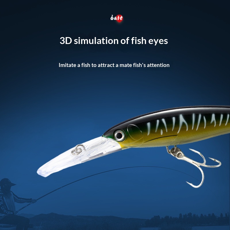 Sea Fishing Floating Minnow Artificial Hard Bait Tuna Lure Jerkbait Long-Cast Bionic Bait – Hard Lure – view 3