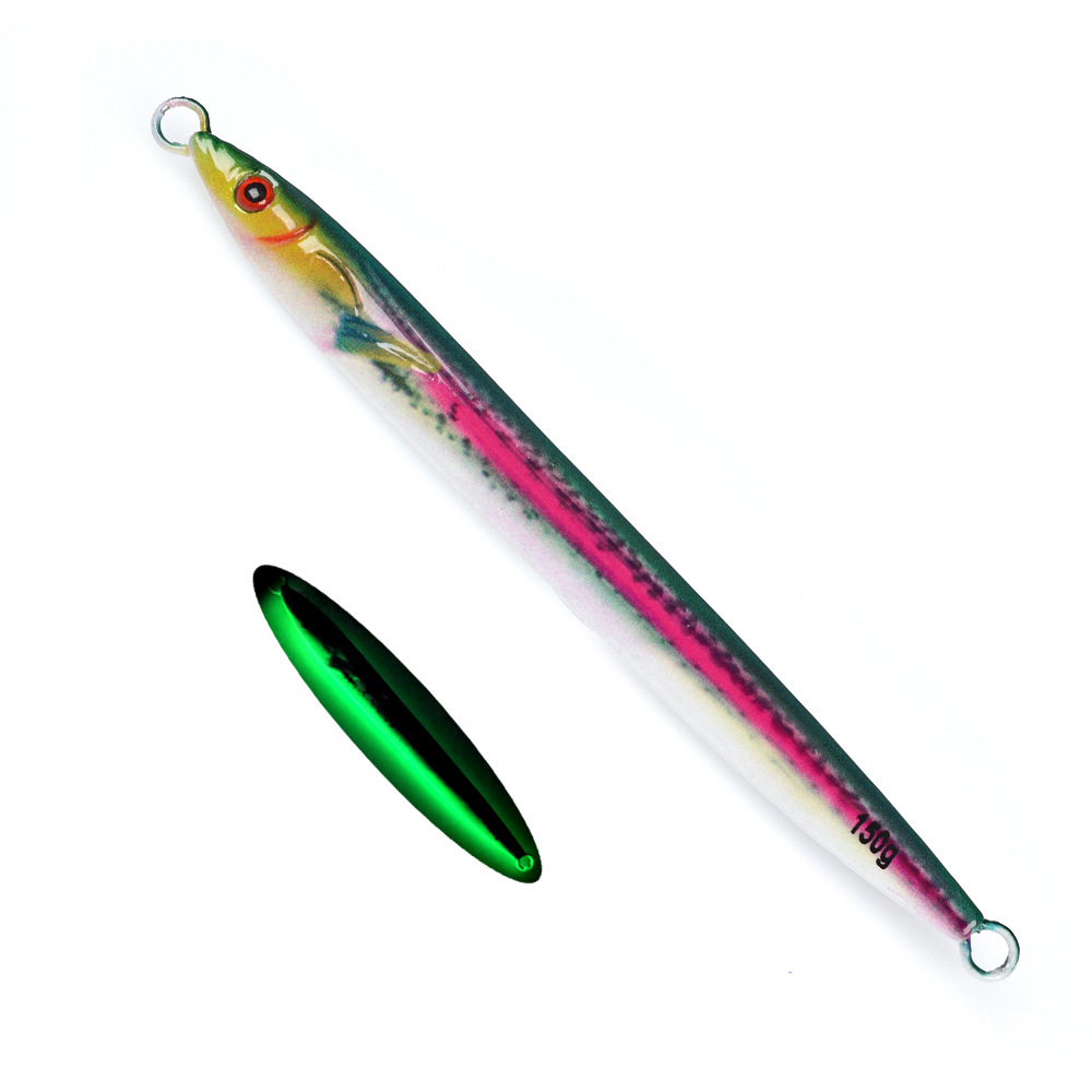 TL 3D Printed 150g Bionic Biomimetic Night-Luminous Fast-Sinking Metal Jig Minnow Lure for Spanish Mackerel and Bass – Hard Lure – view 5