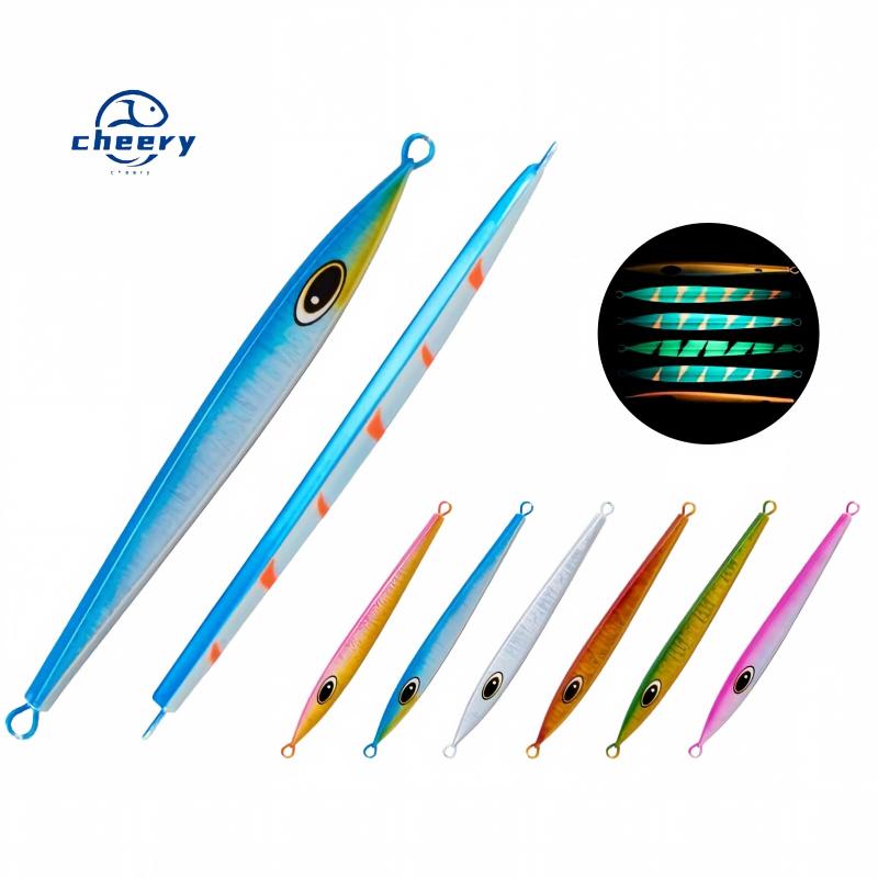 Cheery Glow-in-the-Dark Lure 130g-400g Artificial Hard Bait Boat Sea Fishing Saltwater Fish Slow-Jigging Triangle Diamond Shaped – Hard Lure – view 1