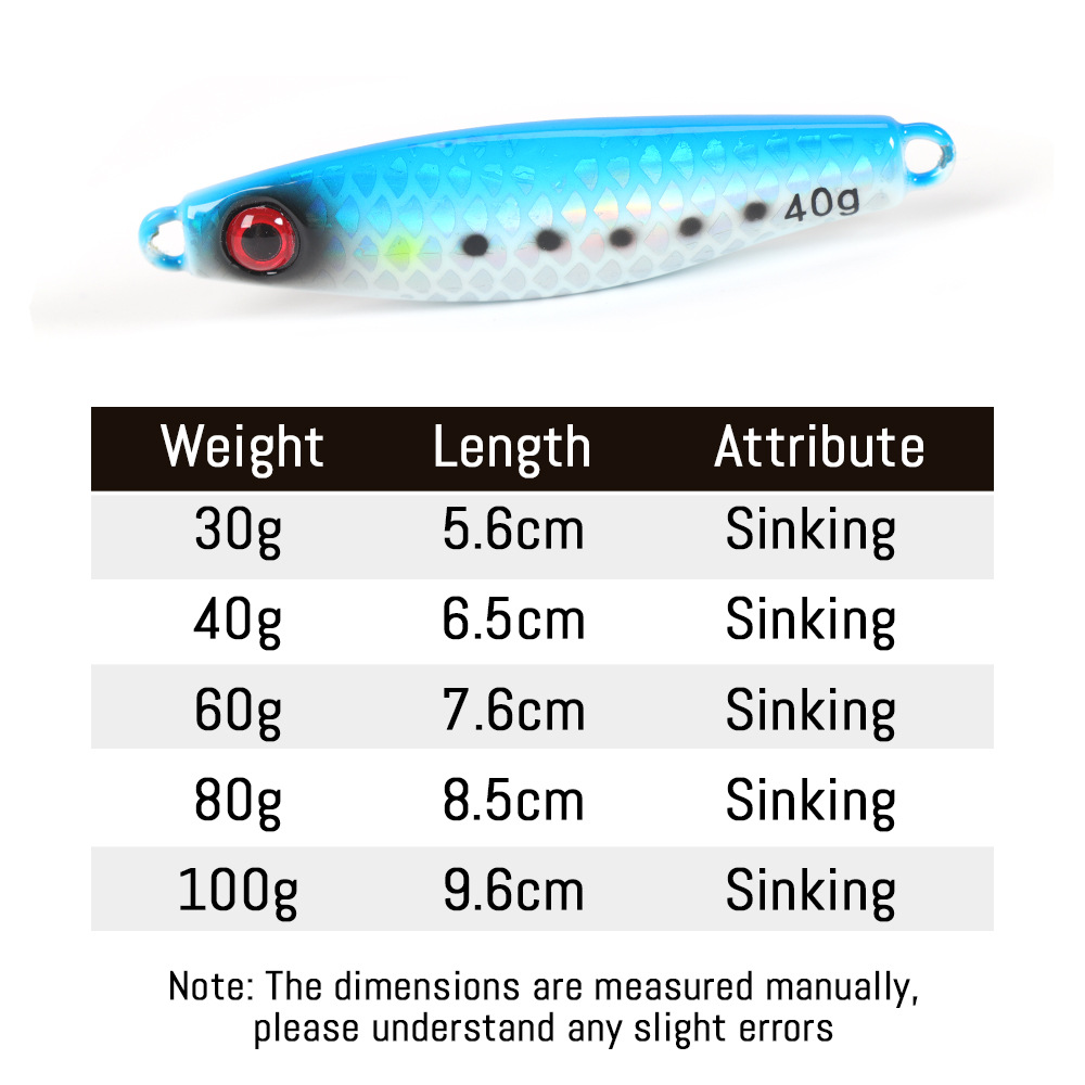Tuolu New Product Metal Lure Jig Artificial Hard Bait Bionic Sea Fishing Bass Jig No Hooks Wholesale – Hard Lure – view 3