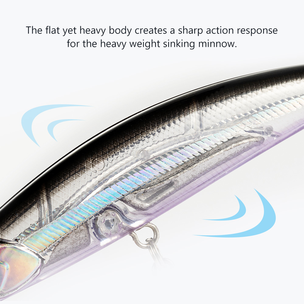 Cheery Lure Bait Spearhead Minnow Trembling Sinking 8g 12g 15g Mandarin Fish Bass Artificial Hard Bait Stainless Steel Trolling – Minnow – view 3