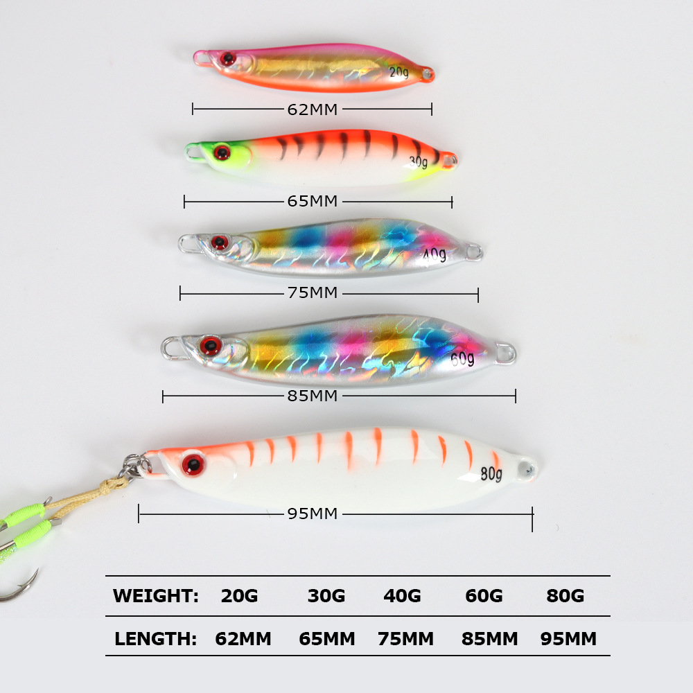 CHEERY Trail-Opening Curved Blade Lure Metal Jig Lead Fish Hook Noctilucent Bionic Sea Boat Fishing Saltwater Fish Wholesale – Hard Lure – view 2