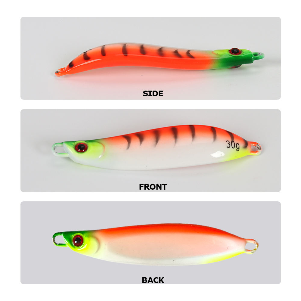 CHEERY Trail-Opening Curved Blade Lure Metal Jig Lead Fish Hook Noctilucent Bionic Sea Boat Fishing Saltwater Fish Wholesale – Hard Lure – view 5