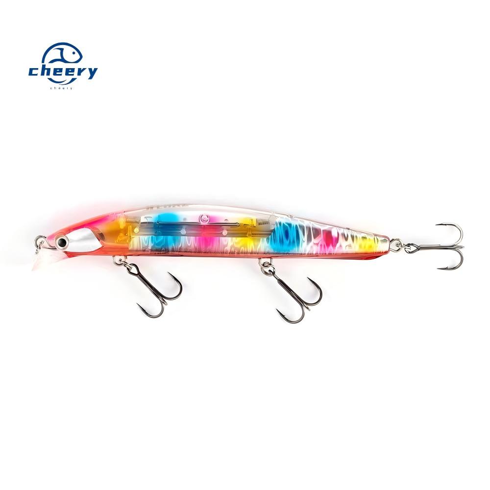 CHEERY Wholesale Cross-Border Live Bait Minnow Stainless Steel Dead-Float System Glitter 14cm/32g Saltwater Fishing Tackle – Fishing Lure – view 1