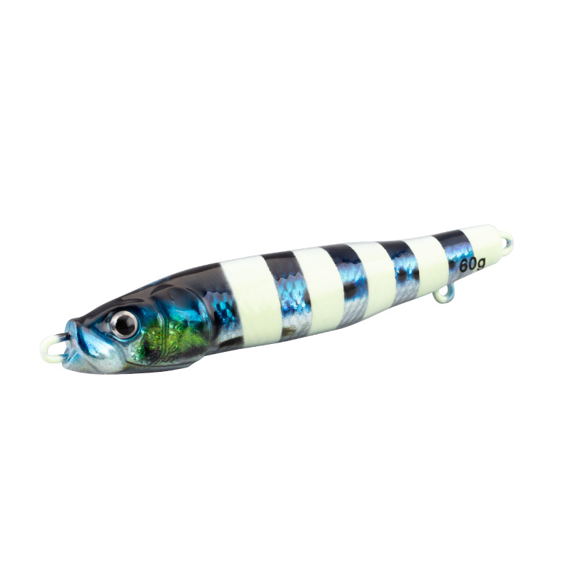 Cross-Border Hot-Selling Artificial Hard Bait Shore Cast Small Jack 3D Printed S-Shaped Luminous Bionic Metal Spoon Stock – Hard Lure – view 3