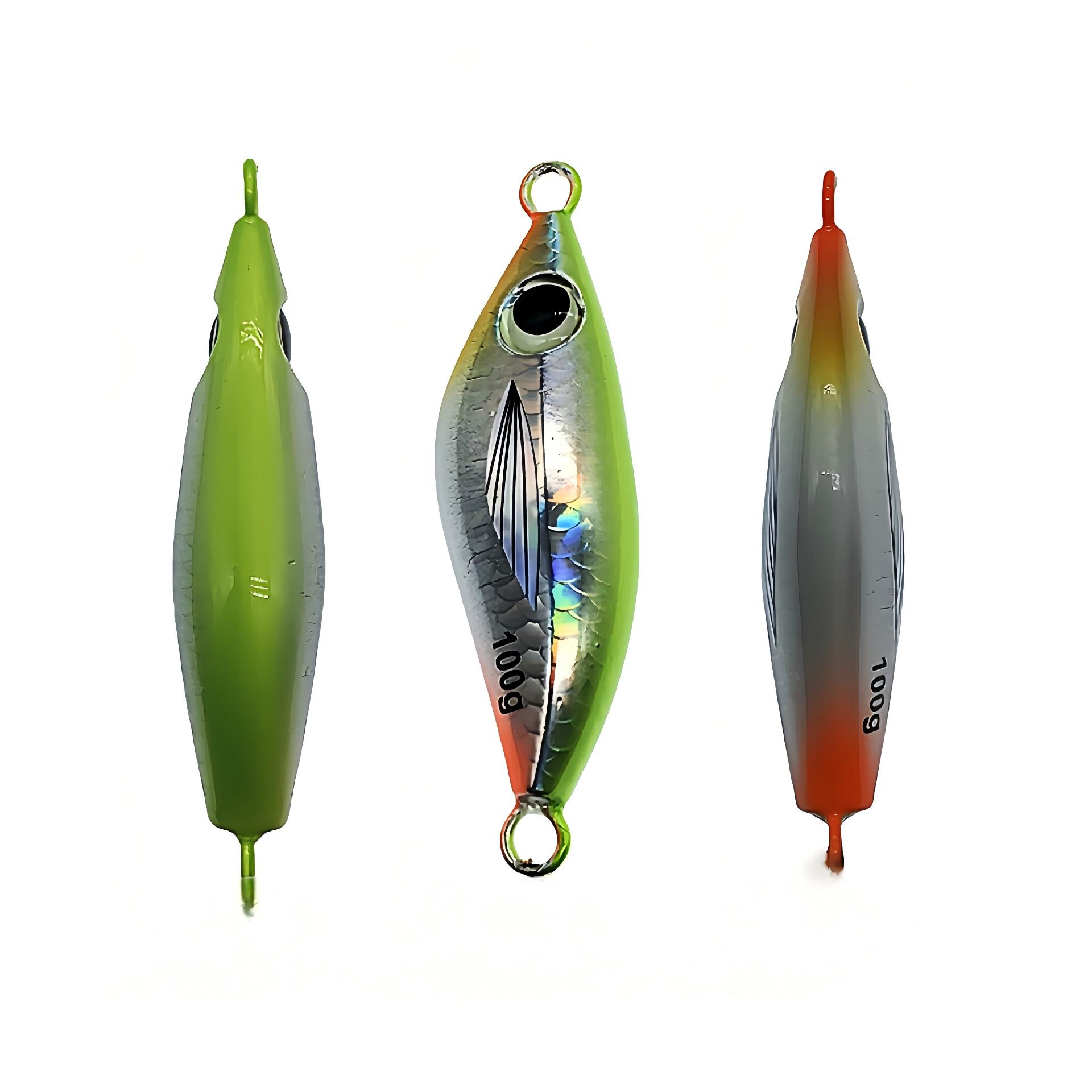 Cheery Colorful Luminous Metal Jig Lure with Hooks Artificial Hard Bait for Sea Bass Sea & Boat Fishing – Hard Lure – view 5