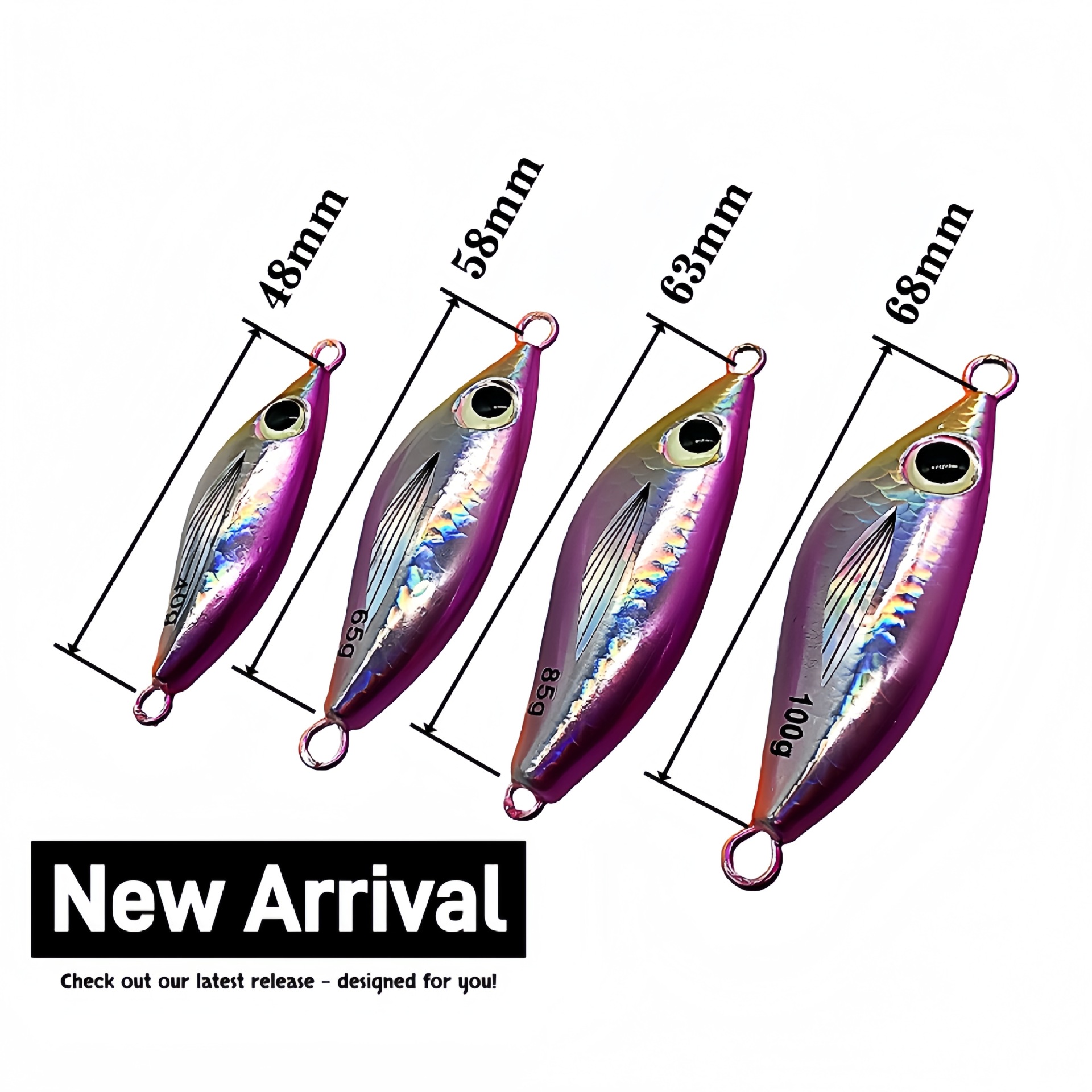 Cheery Colorful Luminous Metal Jig Lure with Hooks Artificial Hard Bait for Sea Bass Sea & Boat Fishing – Hard Lure – view 4