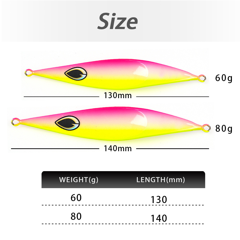 Cross-Border Spoon-Shaped Iron Plate Triangular Concave UV Laser Lure Boat Fishing Sea Fishing Slow-Jigging Metal Fish – Hard Lure – view 2