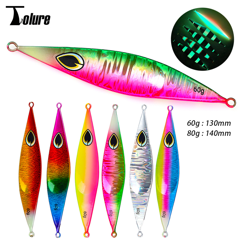 Cross-Border Spoon-Shaped Iron Plate Triangular Concave UV Laser Lure Boat Fishing Sea Fishing Slow-Jigging Metal Fish – Hard Lure – view 5