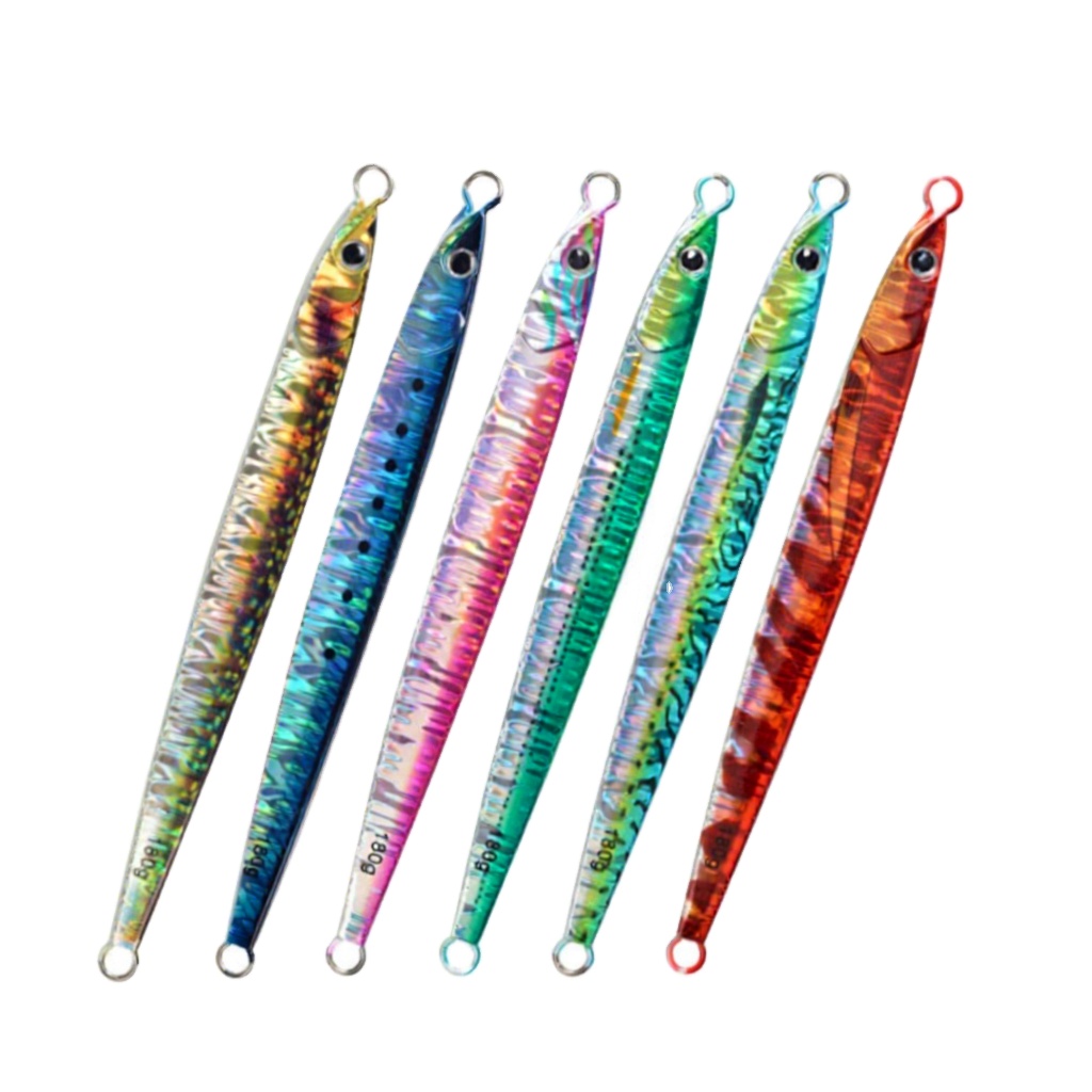 Lure Bait TK Fast-Sinking Metal Plate Noctilucent UV Lead Fish 150g 180g Sea Boat Fishing Tuna Squid Red Yellow Hard Bait No – Hard Lure – view 1