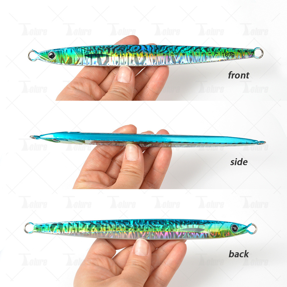 Lure Bait TK Fast-Sinking Metal Plate Noctilucent UV Lead Fish 150g 180g Sea Boat Fishing Tuna Squid Red Yellow Hard Bait No – Hard Lure – view 4