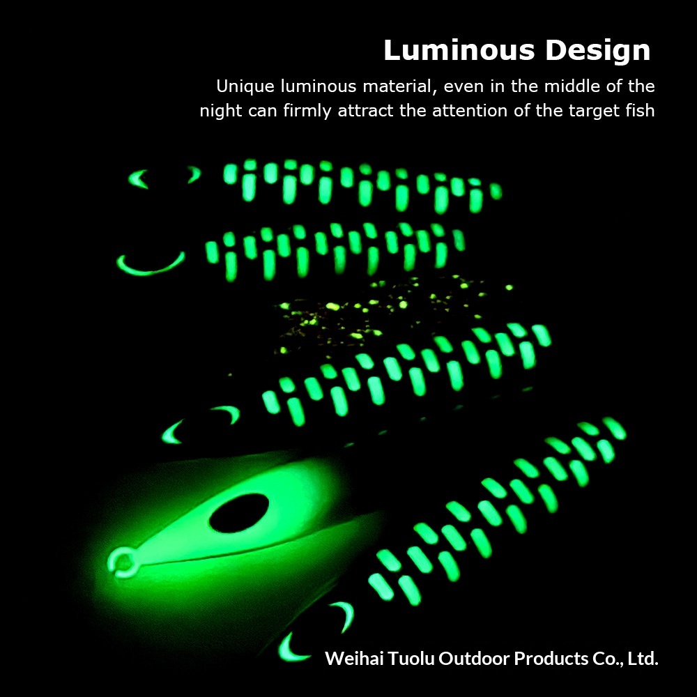 Sea Fishing Artificial Hard Bait Luminous Slow-Rolling Fast-Sinking Metal Jig Lure 250g-600g Tuna – Hard Lure – view 4