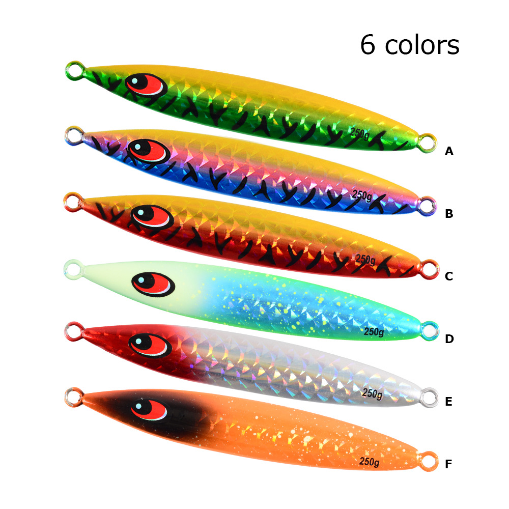 Sea Fishing Artificial Hard Bait Luminous Slow-Rolling Fast-Sinking Metal Jig Lure 250g-600g Tuna – Hard Lure – view 5