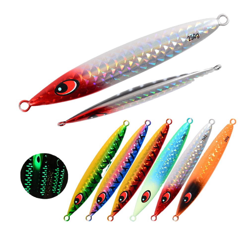 Sea Fishing Artificial Hard Bait Luminous Slow-Rolling Fast-Sinking Metal Jig Lure 250g-600g Tuna – Hard Lure – view 1