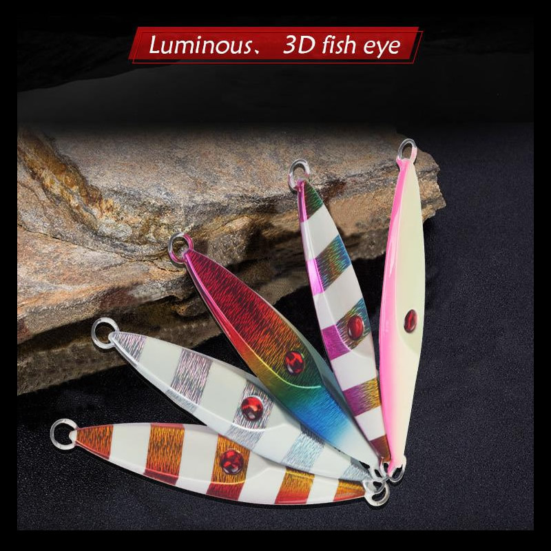 Grouper Sea Fishing 200/250g Lead Metal Jig Slow-Jigging Bait Diamond-Shaped Laser Deep-Sea South China Sea Tuna Boat – Hard Lure – view 2