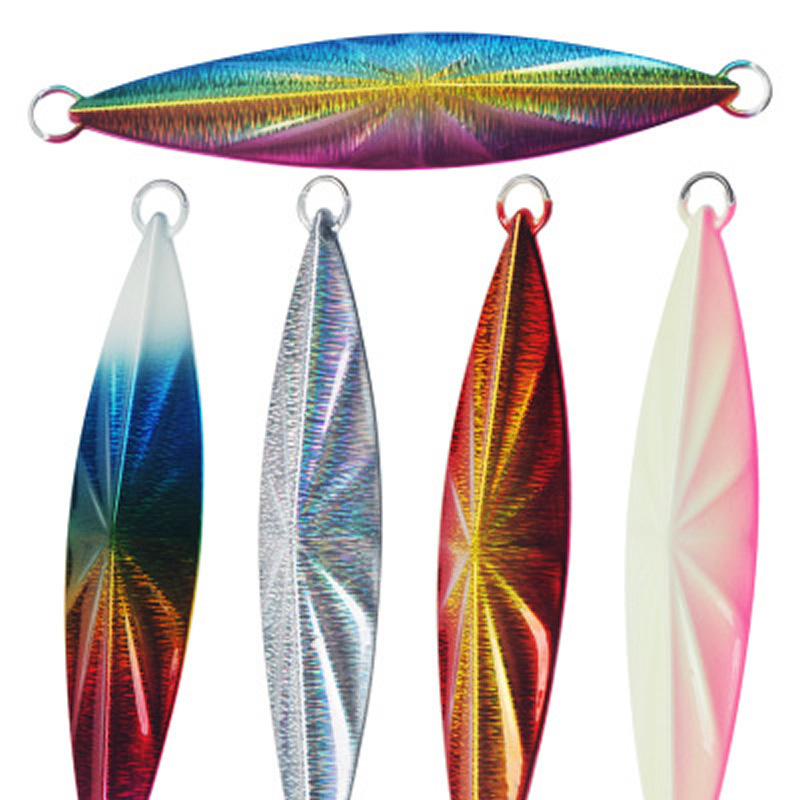 Grouper Sea Fishing 200/250g Lead Metal Jig Slow-Jigging Bait Diamond-Shaped Laser Deep-Sea South China Sea Tuna Boat – Hard Lure – view 1