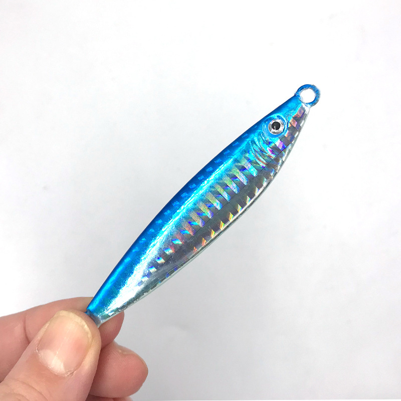 Pave the Way Tulu Outdoor Lure Shore Casting Small Iron Plate Lead Fish Bait Luminous 40g 60g 80g Snakehead Spanish Mackerel – Hard Lure – view 3