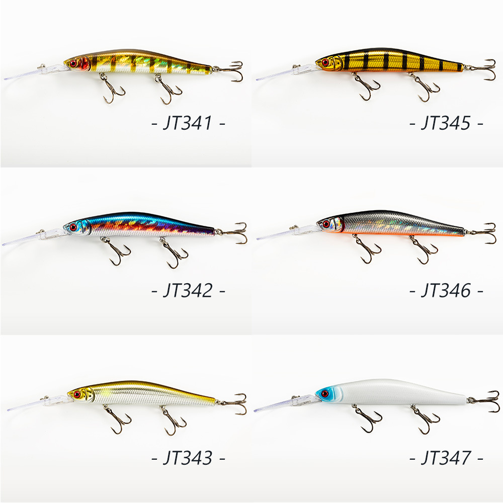 CHEERY Cross-Border Artificial Hard Bait Long-Distance Casting Stainless Steel Big Tongue Plate Minnow Rattle Beads 115cm 20g – Hard Lure – view 2