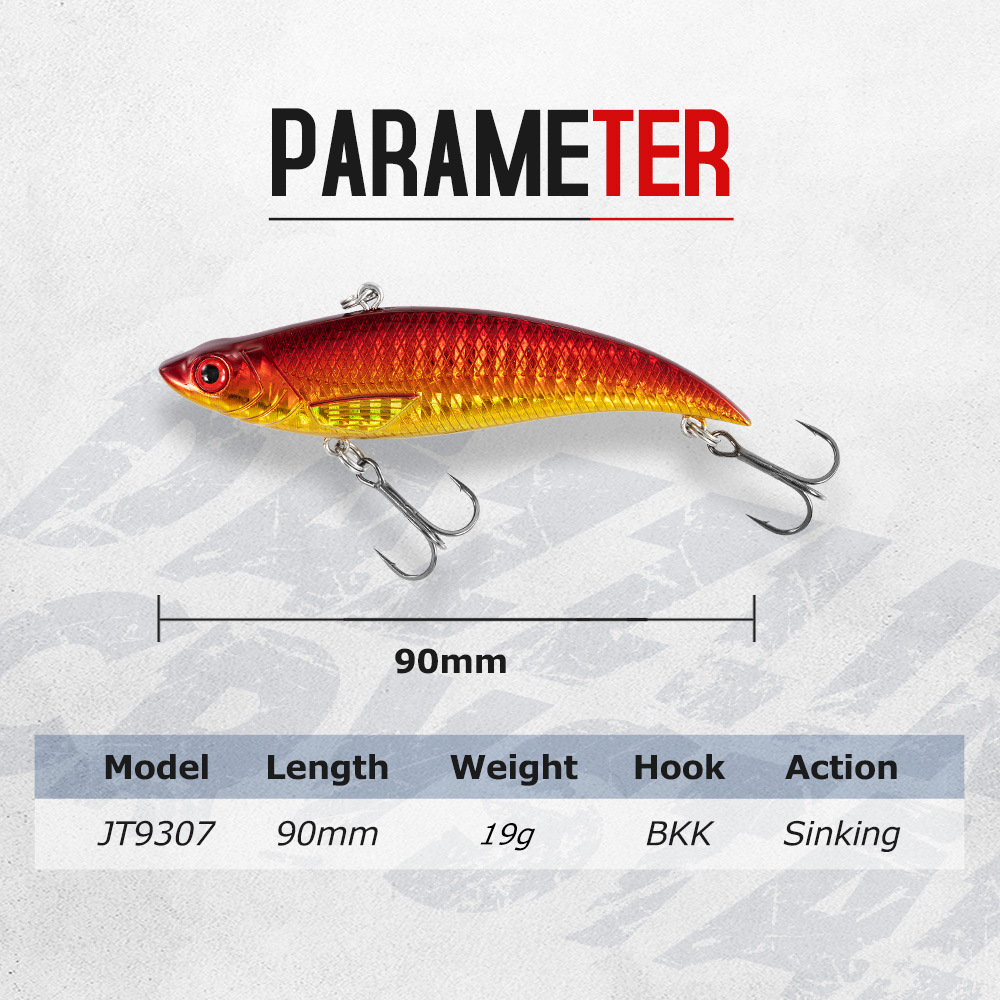 Sinking VIB 9cm/19g Lure Pencil Plastic Artificial Hard Bait Without Hooks Factory Wholesale – Hard Lure – view 2