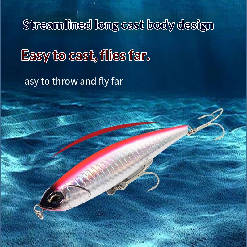 New Sea Bass Sea Fishing Pencil Lure Set 145mm/70g Sinking Plastic Artificial Hard Bait Bionic Fake Bait Wholesale – Hard Lure – view 2