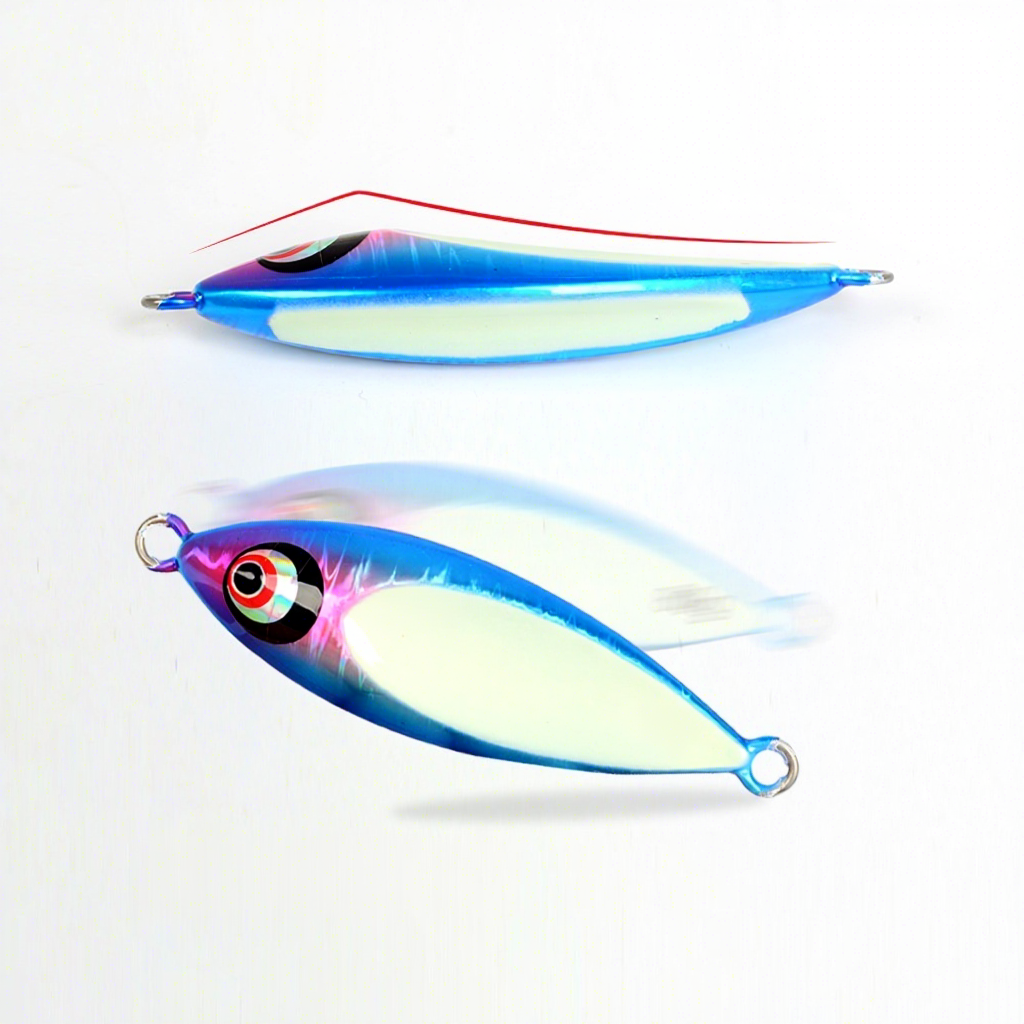 Slow-Sinking Water Drop Iron Plate 80g 100g Floating Slow-Rolling Lure UV Glow Cod Grouper Boat Sea Fishing Artificial Bait – Hard Lure – view 2