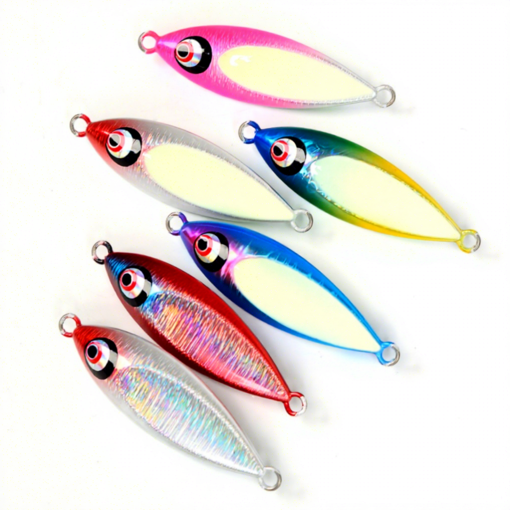 Slow-Sinking Water Drop Iron Plate 80g 100g Floating Slow-Rolling Lure UV Glow Cod Grouper Boat Sea Fishing Artificial Bait – Hard Lure – view 1