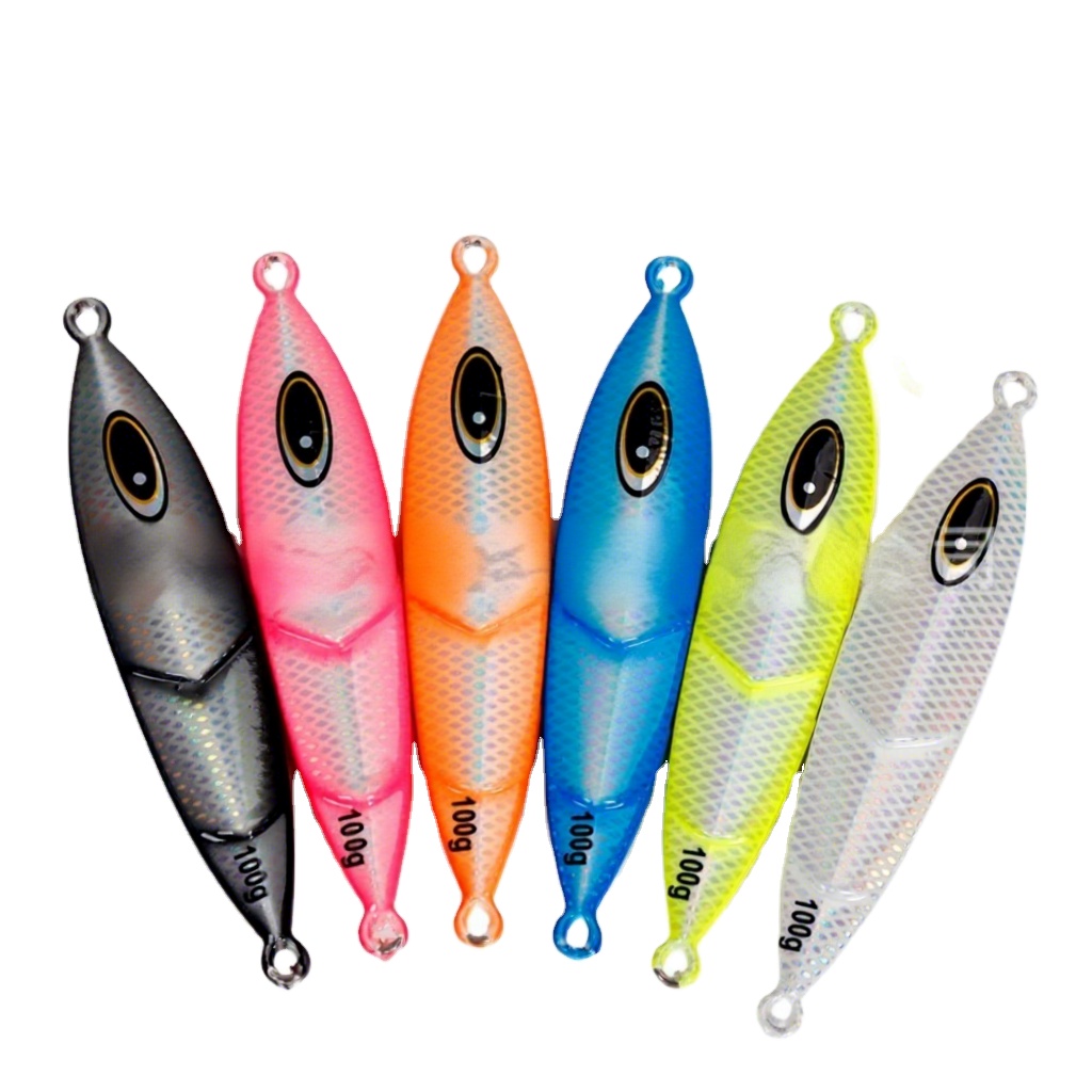 Night-Glow Speed-Sinking Metal Jig Artificial Hard Bait 80g-250g Sea Fishing Boat Deep-Sea Fishing Lure for Saltwater Fish – Hard Lure – view 1