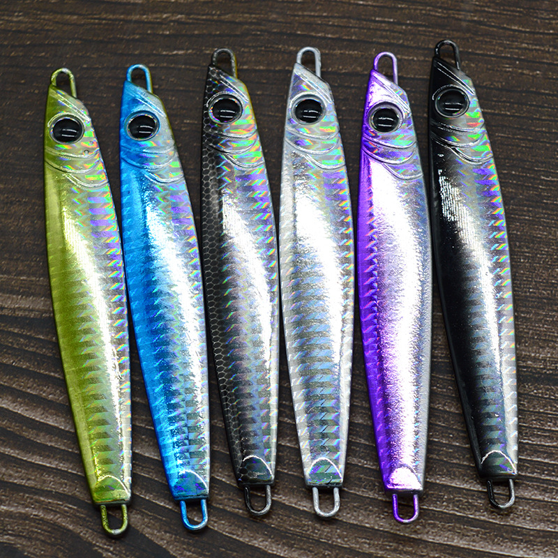Iron Plate Lead Fish Lure 60 80g Long-Distance Cast Spanish Mackerel Bait Sea Fishing Bass Artificial Biomimetic Fishing – Hard Lure – view 3