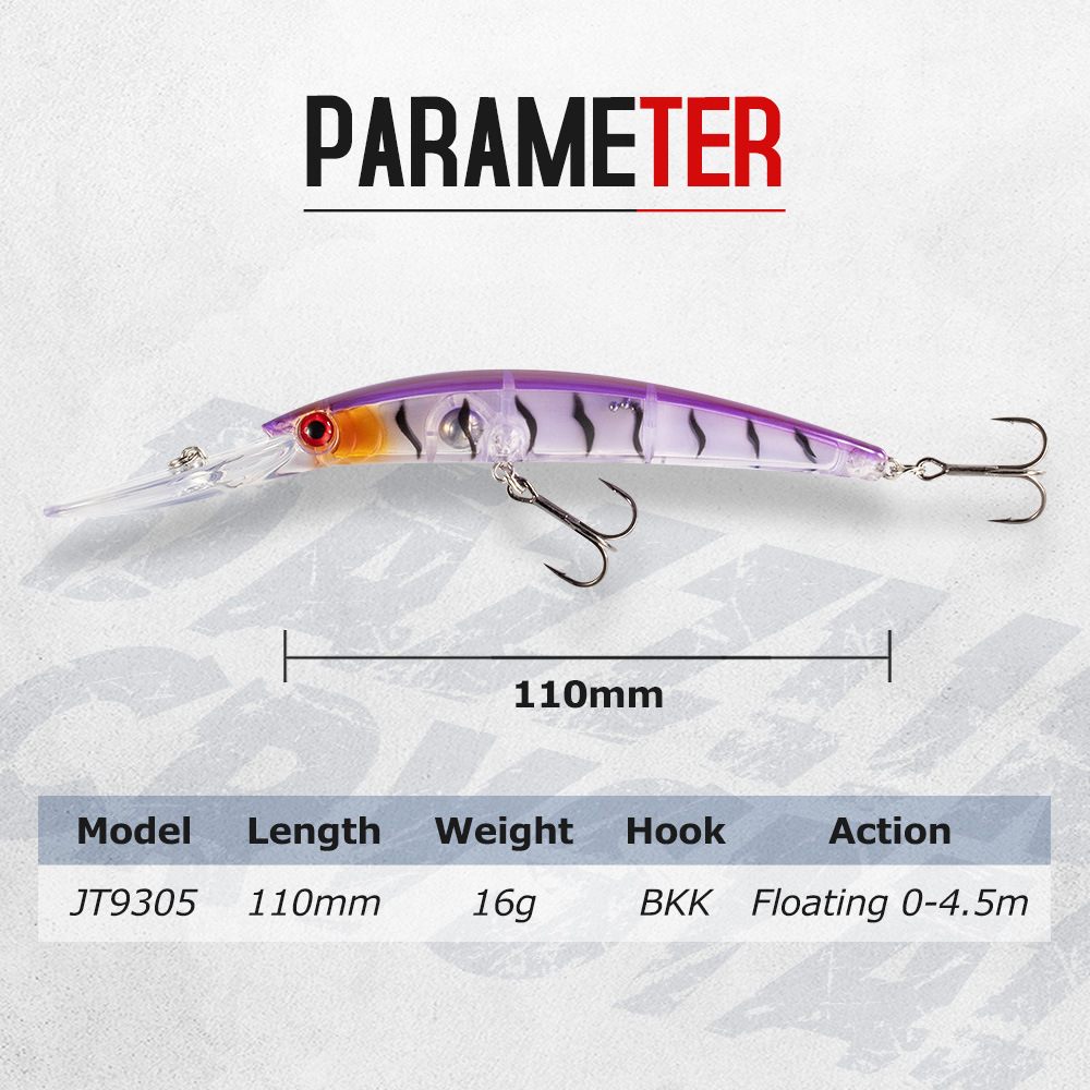 JTLURE Russian Stainless Steel Imitation Growing Tongue Lure Minnow 11cm 16g Artificial Hard Bait Fishing Tackle for Trolling – Hard Lure – view 3