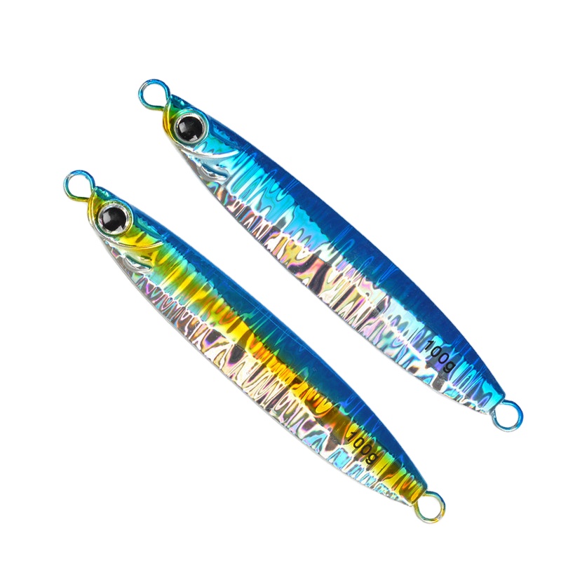 Japanese-Style Laser 60g 100g Iron Plate Lure Boat Fishing Sea Fishing Artificial Hard Bait Lead Fish Mackerel/Barracuda Bait – Hard Lure – view 1