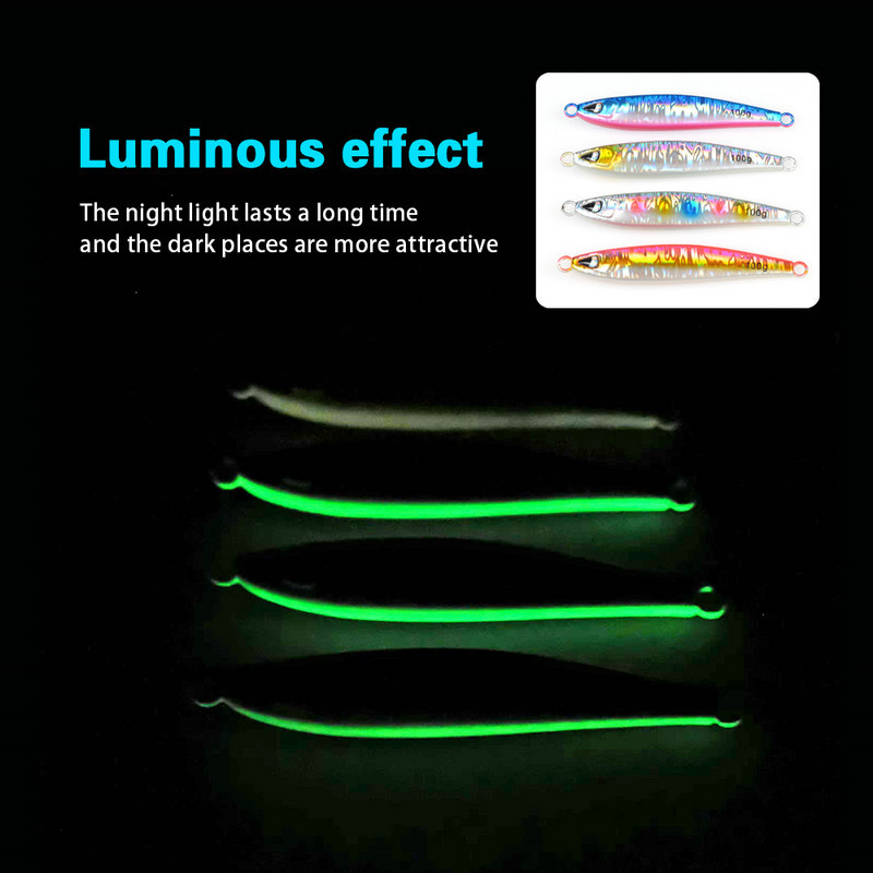 Cheery Lead Fish Lure Metal Plate Bait for Saltwater Fish Sea Fishing Boat Fishing Long-Cast – Hard Lure – view 4