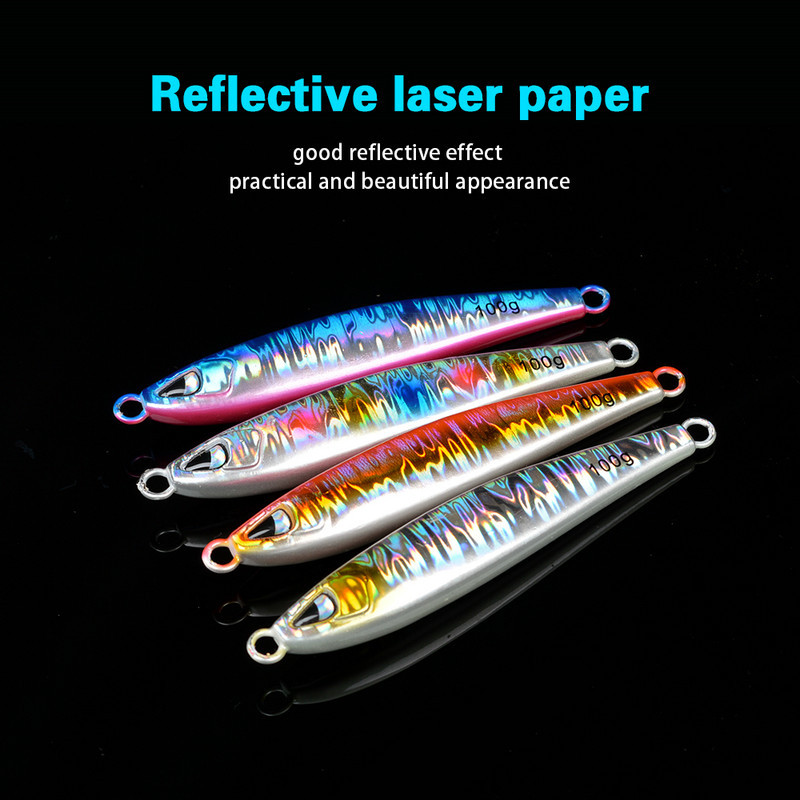 Cheery Lead Fish Lure Metal Plate Bait for Saltwater Fish Sea Fishing Boat Fishing Long-Cast – Hard Lure – view 2